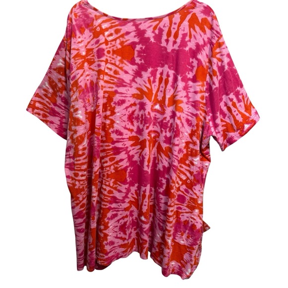 ULLA POPKEN 28/30 Cover Up Tunic Top Cotton Pockets Short‎ Sleeves Beachy - Picture 2 of 5